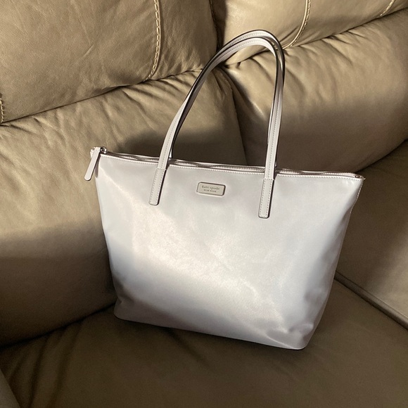 kate spade Bags Nwt Kate Spade Hayden Top Zip Tote In Nimbus Grey